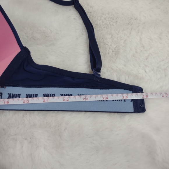 PINK VICTORIA'S SECRET Navy Blue Wear Everywhere Wireless Padded Bra Size 32B - Picture 5 of 8